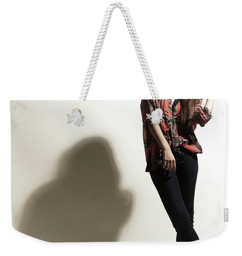 People Weekender Tote Bag featuring the photograph Female Model by 123foto