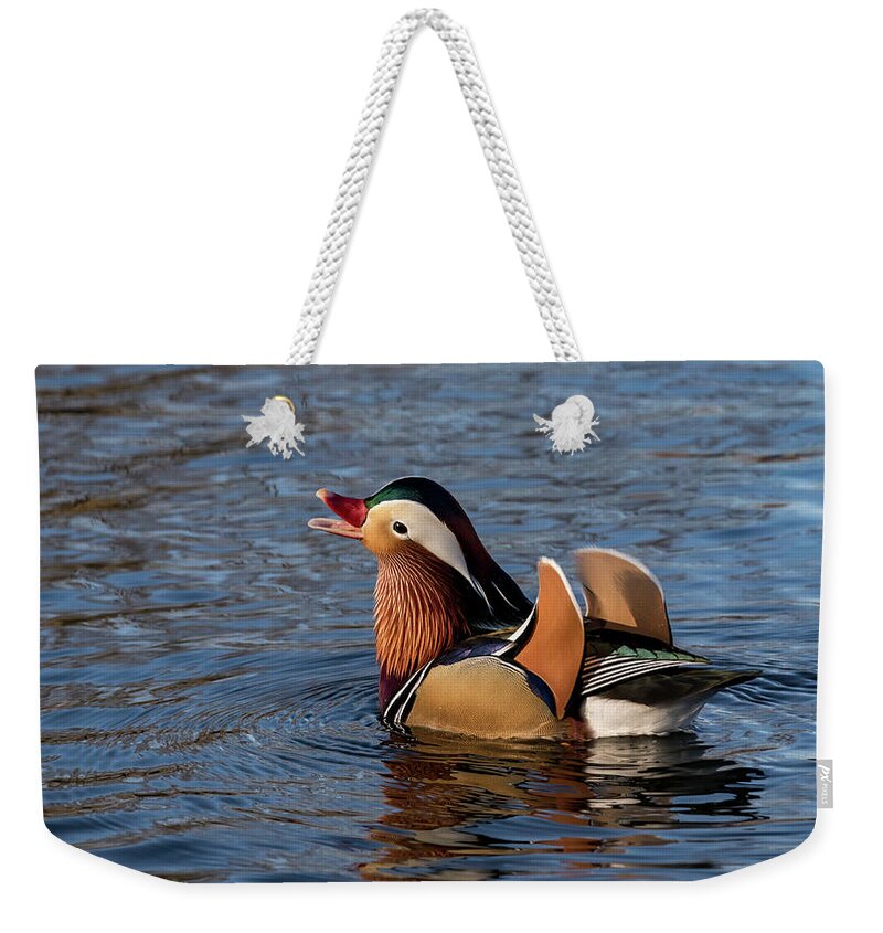 Mandarin Duck Weekender Tote Bag featuring the photograph Ferdinand by Holly Ross