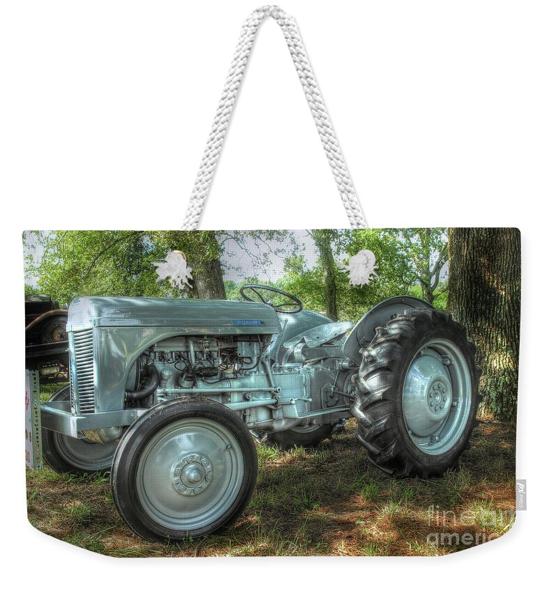 Tractor Weekender Tote Bag featuring the photograph Ferguson Tractor by Mike Eingle