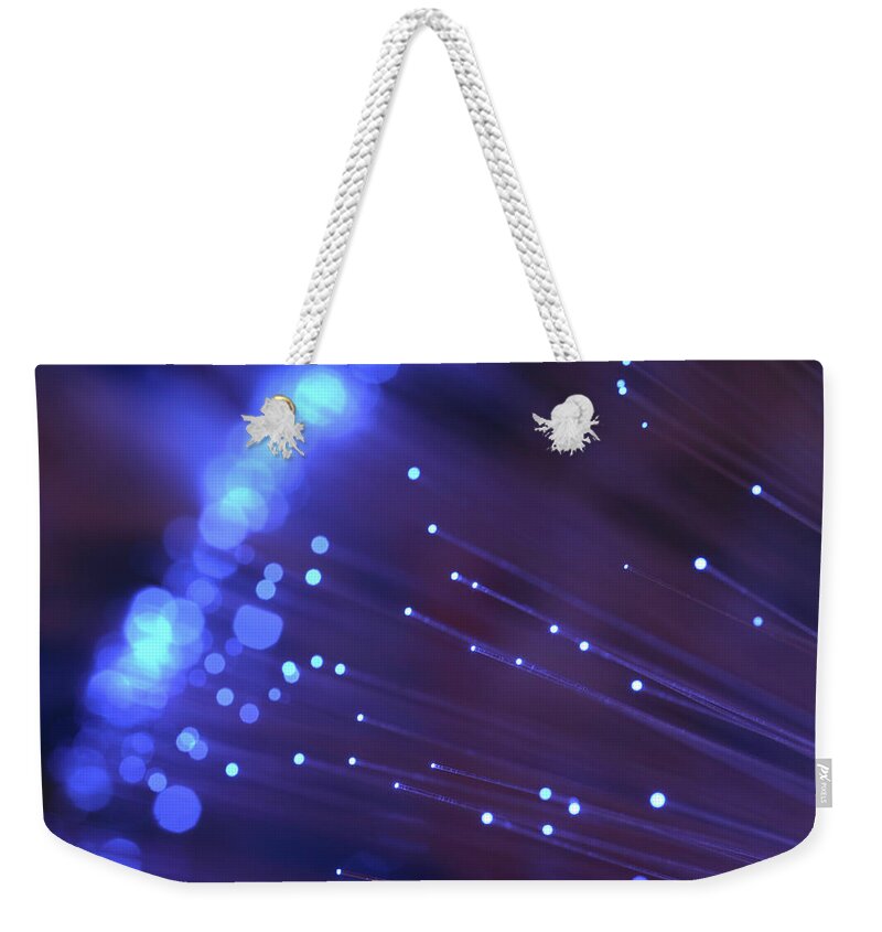 Internet Weekender Tote Bag featuring the photograph Fiber Optics by Rbfried