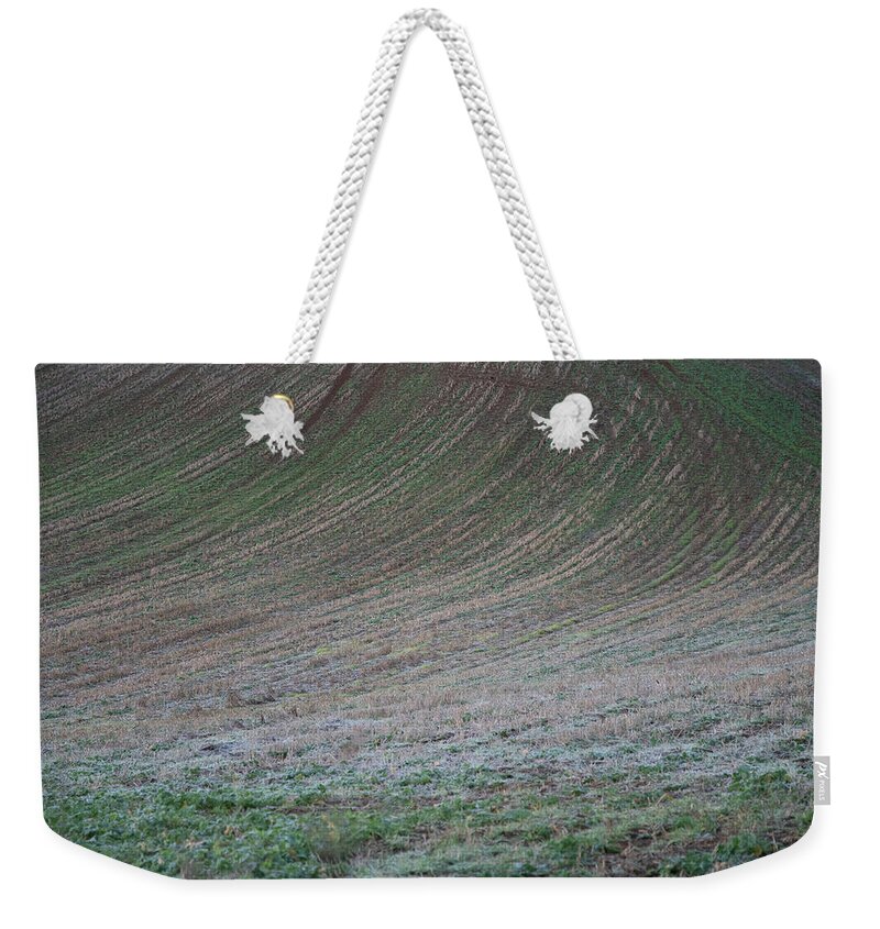 Field Weekender Tote Bag featuring the photograph Field Patterns by Mark Hunter