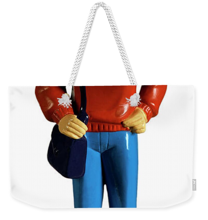 Accessories Weekender Tote Bag featuring the drawing Figurine of a Woman by CSA Images