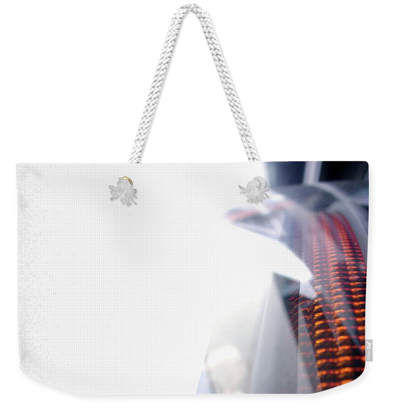 Internet Weekender Tote Bag featuring the photograph File Transfer 2 by Dansin