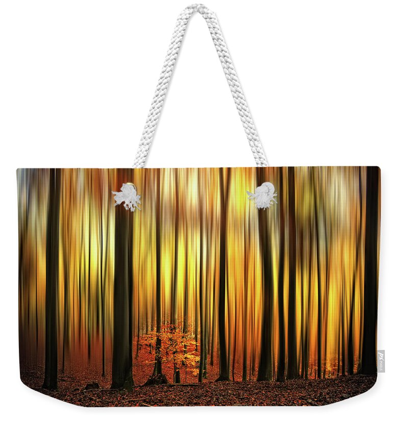 Forest Weekender Tote Bag featuring the photograph Firewall by Philippe Sainte-Laudy