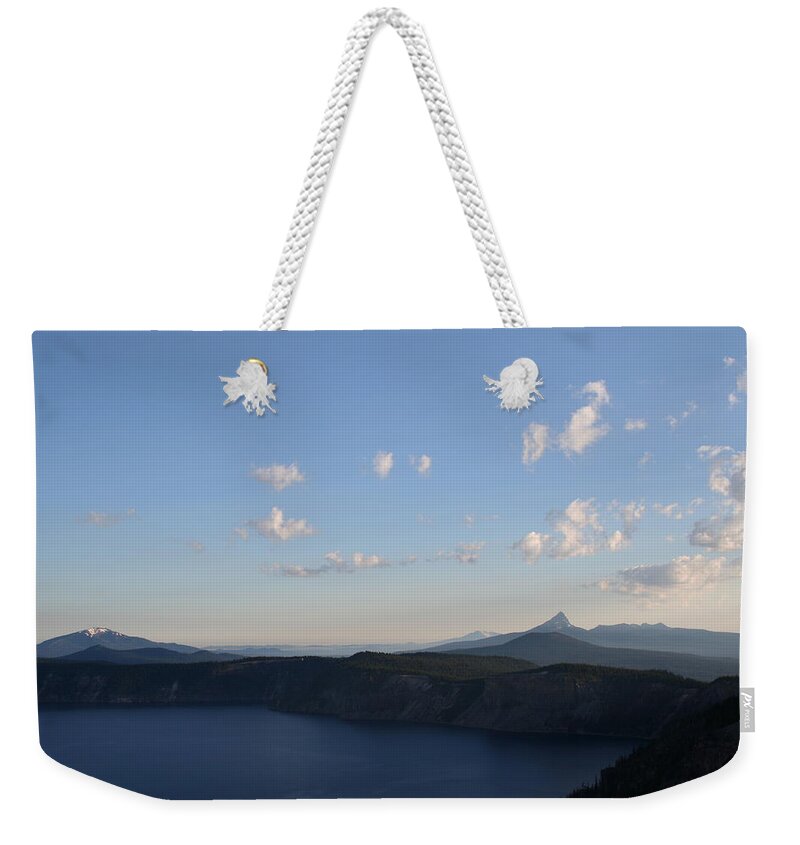 Dylan Punke Weekender Tote Bag featuring the photograph First Light Lake by Dylan Punke