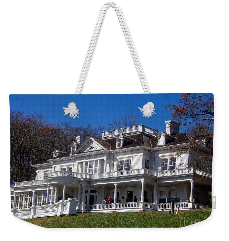 Blue Ridge Parkway Weekender Tote Bag featuring the photograph Flat Top Manor in the Moses Cone Memorial Park by L Bosco