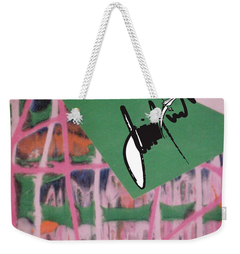  Weekender Tote Bag featuring the digital art Flip by Jimmy Williams