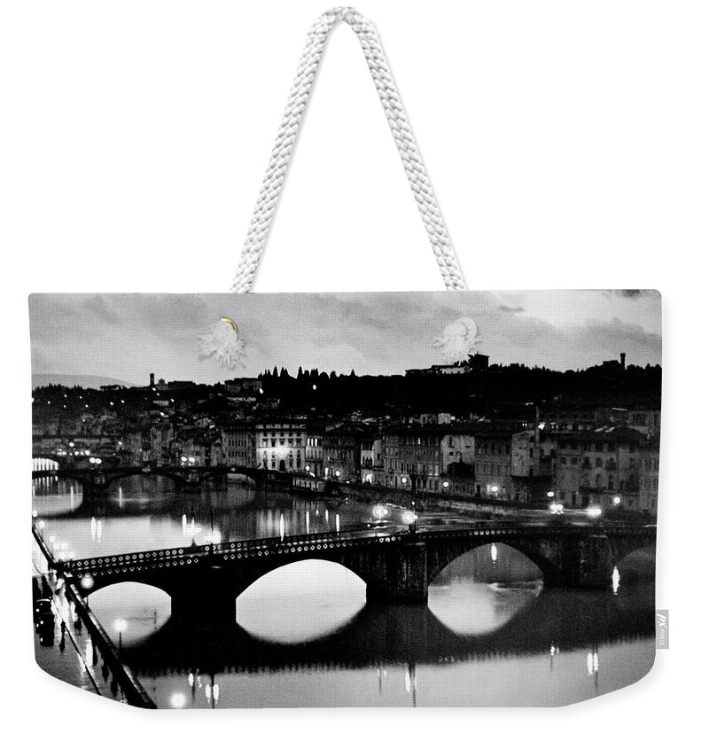 Bridges Weekender Tote Bag featuring the photograph Florence, Italy by Alfred Eisenstaedt