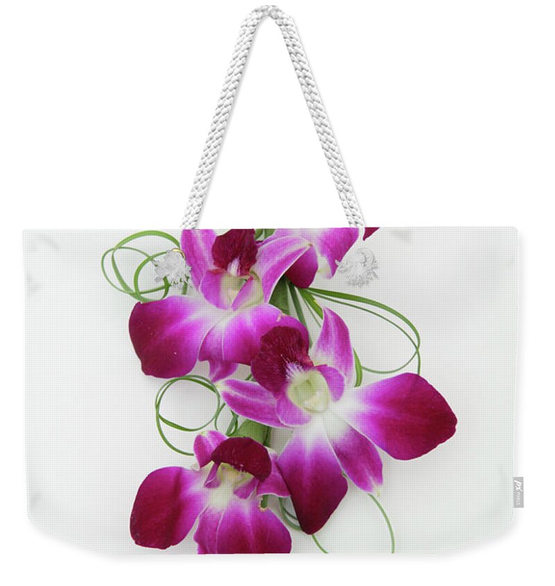 Beargrass Weekender Tote Bag featuring the photograph Flower Arrangement by Takao Shioguchi