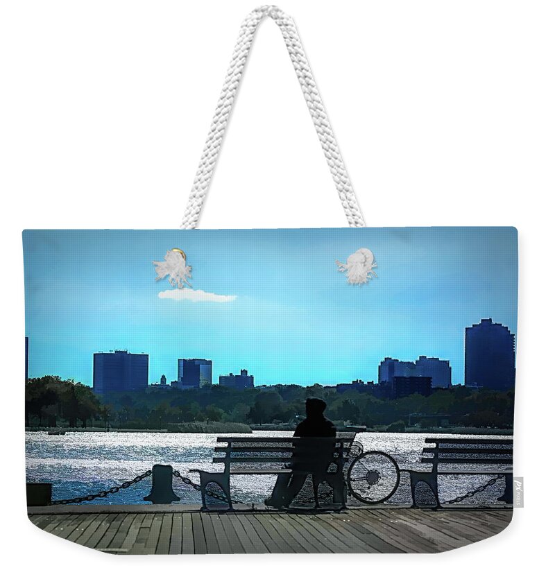 Worlds Fair Weekender Tote Bag featuring the photograph Flushing Meadows Park Queens NY Color  by Chuck Kuhn