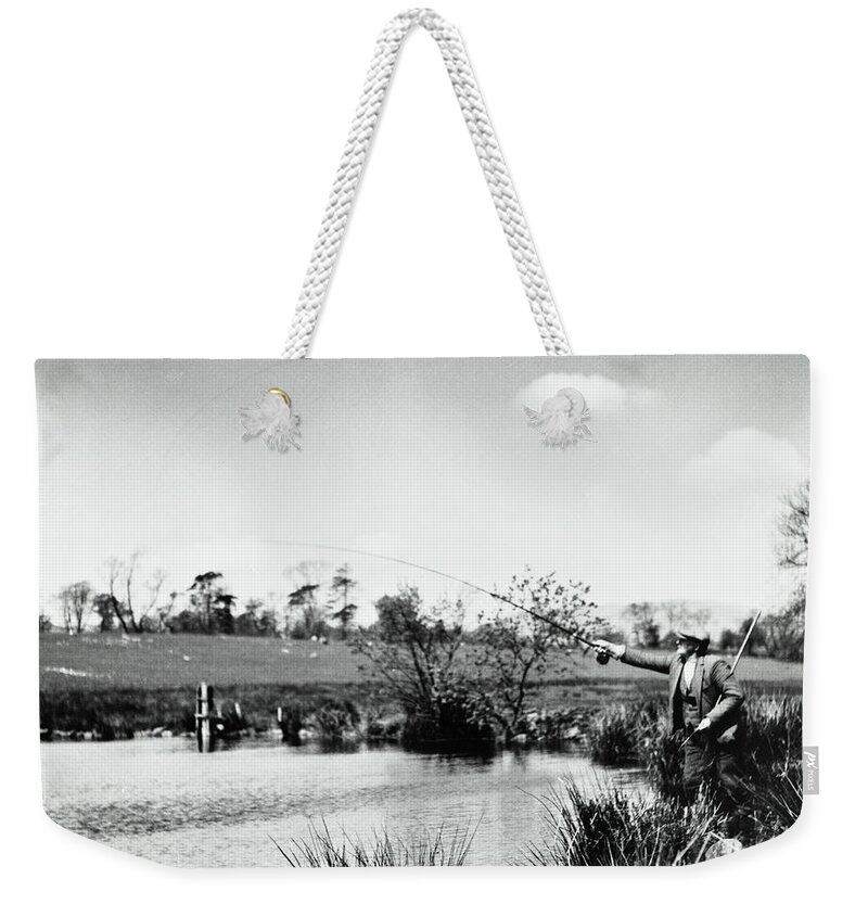 Fly Fishing, County Down, Ireland, 1939 Weekender Tote Bag by