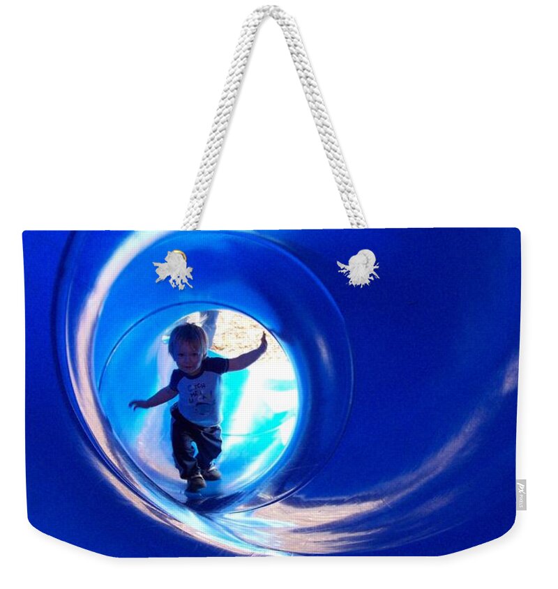 Portrait Weekender Tote Bag featuring the photograph Flying by Julie Rauscher