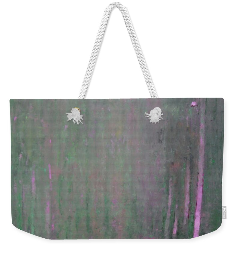 Bskfineart Weekender Tote Bag featuring the painting Fog by Becky Kim