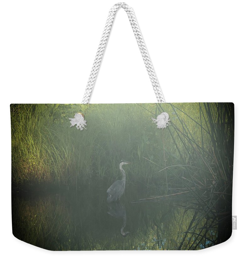  Weekender Tote Bag featuring the photograph Foggy Morning by Chuck Brown