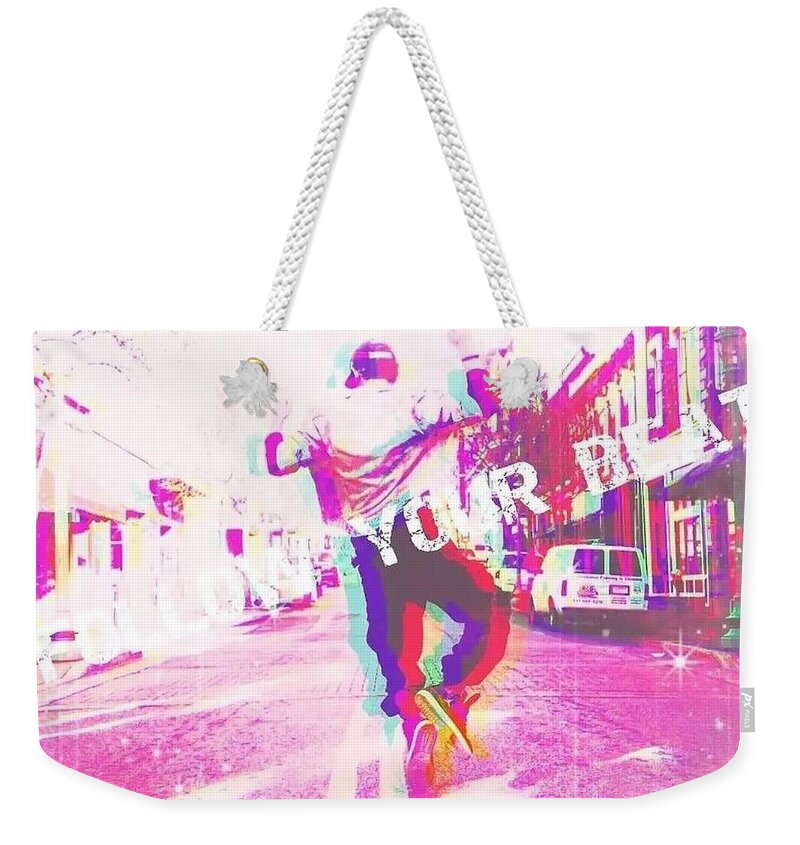  Weekender Tote Bag featuring the photograph Follow your Beat by No Name