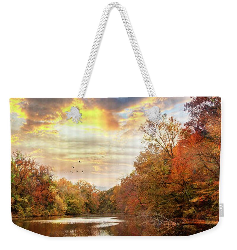 Autumn Weekender Tote Bag featuring the photograph For the Love of Autumn by John Rivera