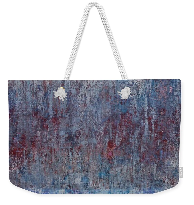 Forest Beach Weekender Tote Bag featuring the painting Forest Beach original painting by Sol Luckman