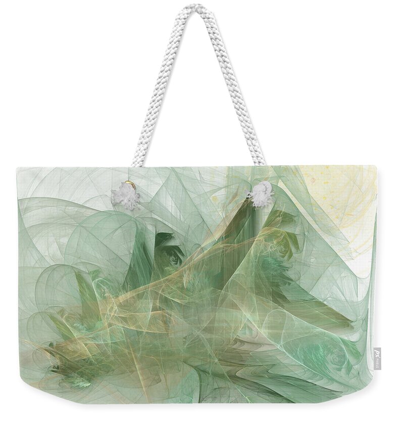 Fairy Weekender Tote Bag featuring the digital art Forest of the Fairies by Ilia -
