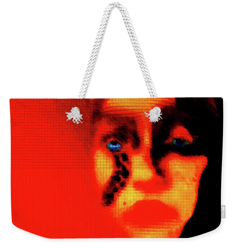  Weekender Tote Bag featuring the digital art Fractured by Gabby Tary