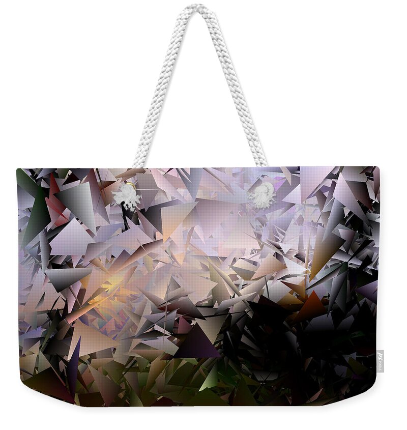  Weekender Tote Bag featuring the photograph Fractured Image 1 by Lee Santa