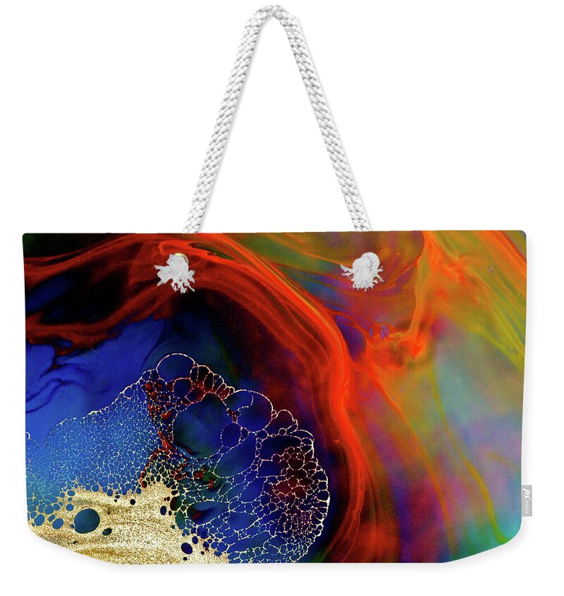 Fragility Weekender Tote Bag featuring the photograph Fragility And Rainbow Flow by Pery Burge