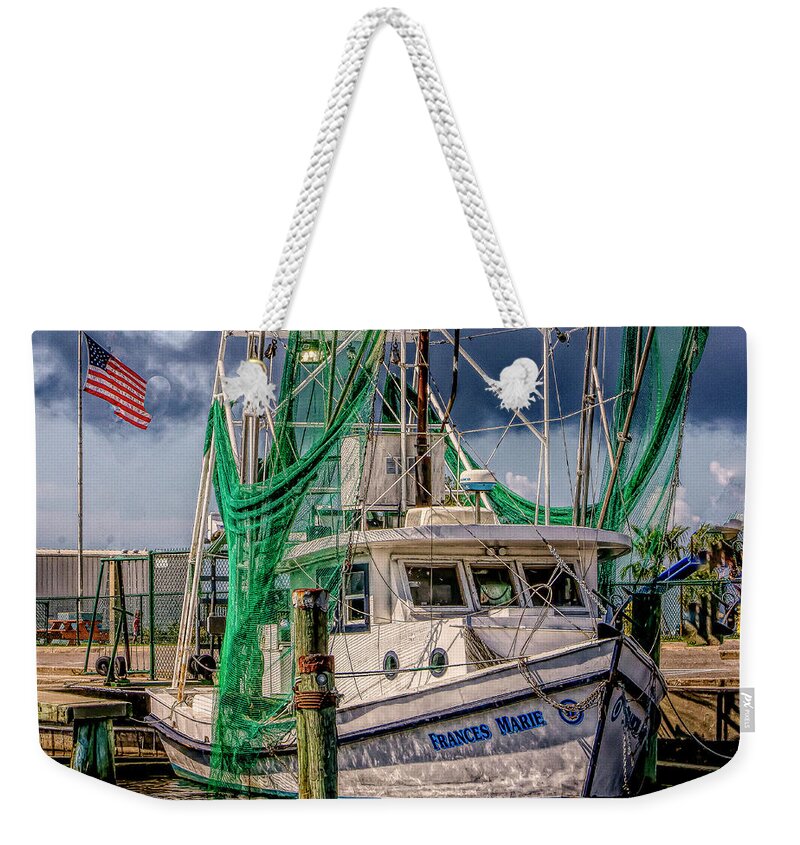 Boats Weekender Tote Bag featuring the photograph Frances Marie by JASawyer Imaging