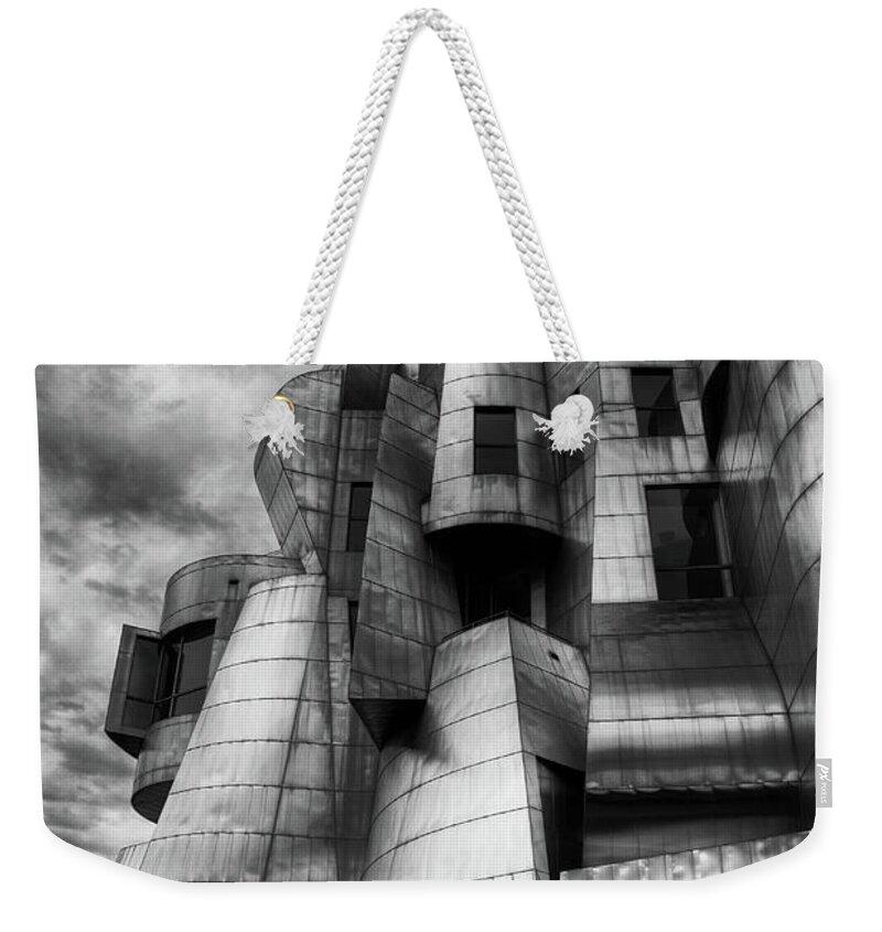 Architecture Weekender Tote Bag featuring the photograph Frederick R Weisman Art Museum Frank Gehry University of Minnesota by Wayne Moran