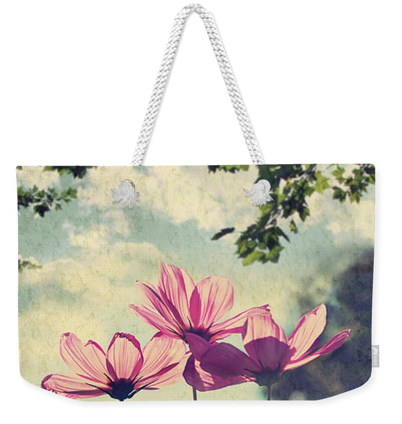 Grass Weekender Tote Bag featuring the photograph French Wild Flowers by Kelly Sillaste
