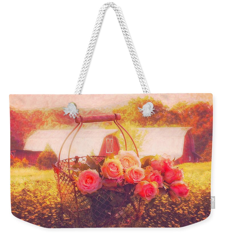 Appalachia Weekender Tote Bag featuring the photograph Fresh From the Farm Postcard by Debra and Dave Vanderlaan
