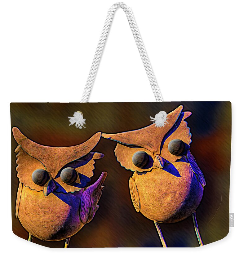 Frick And Frack Weekender Tote Bag featuring the photograph Frick and Frack by Paul Wear