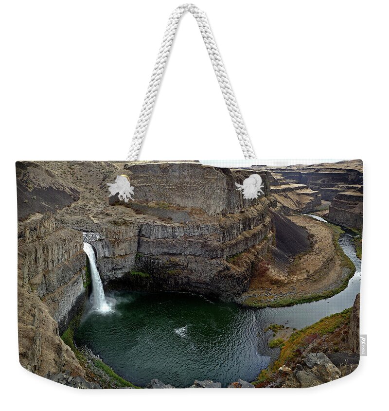 Scenics Weekender Tote Bag featuring the photograph From The Falls Through The Canyon by Lynn Suckow Photography