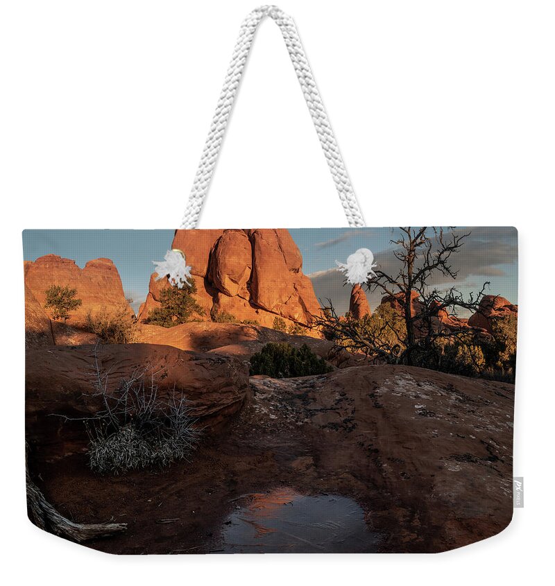 Utah Weekender Tote Bag featuring the photograph Frozen Time by Stephen Bartholomew