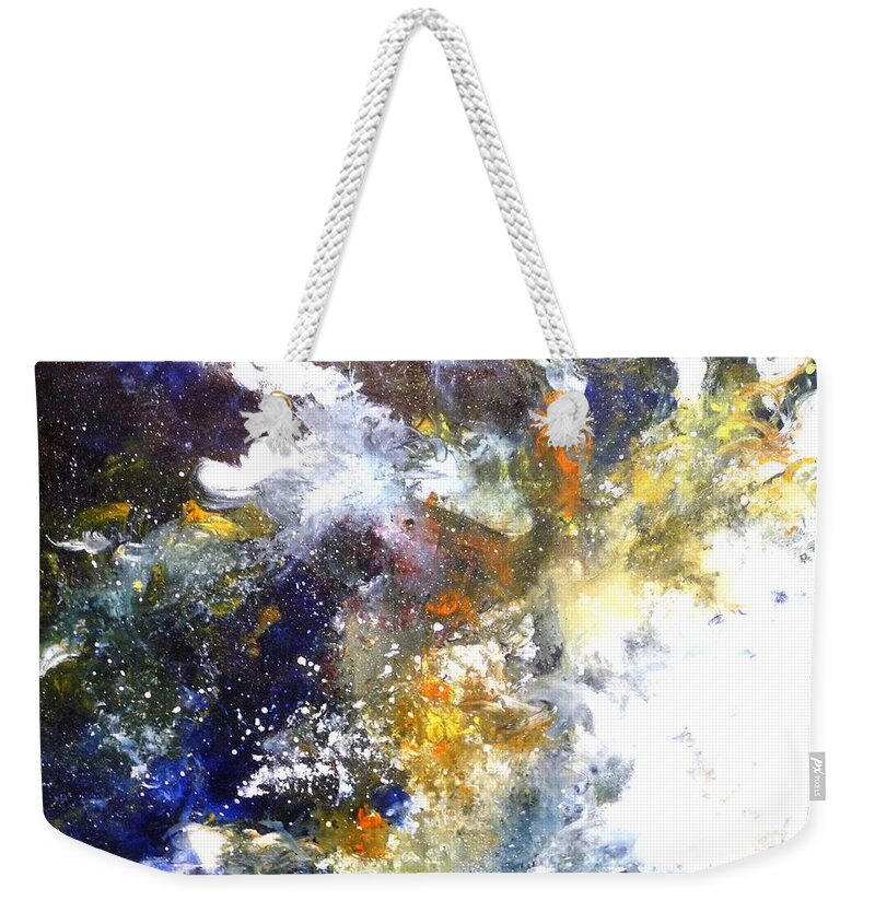  Weekender Tote Bag featuring the painting Galaxy by Betty M M Wong