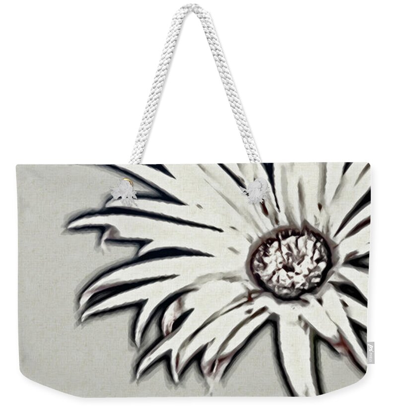 Rockville Weekender Tote Bag featuring the photograph Gerbera Flower Shape by Maria Mosolova