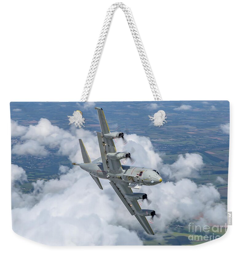 German Weekender Tote Bag featuring the photograph German Navy, Lockheed P-3 Orion, b9 by Nir Ben-Yosef