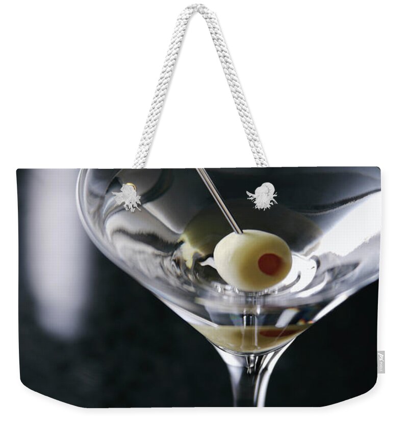 Martini Glass Weekender Tote Bag featuring the photograph Glass Of Cocktail by Mixa Co. Ltd.