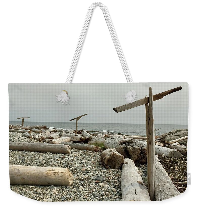 Beach Weekender Tote Bag featuring the photograph Go North Young Man by Bill Thomson