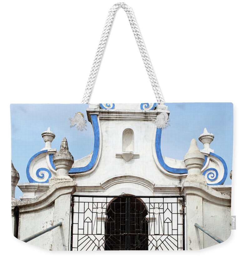 Arch Weekender Tote Bag featuring the photograph Goa Cemetery Gate by Sisoje