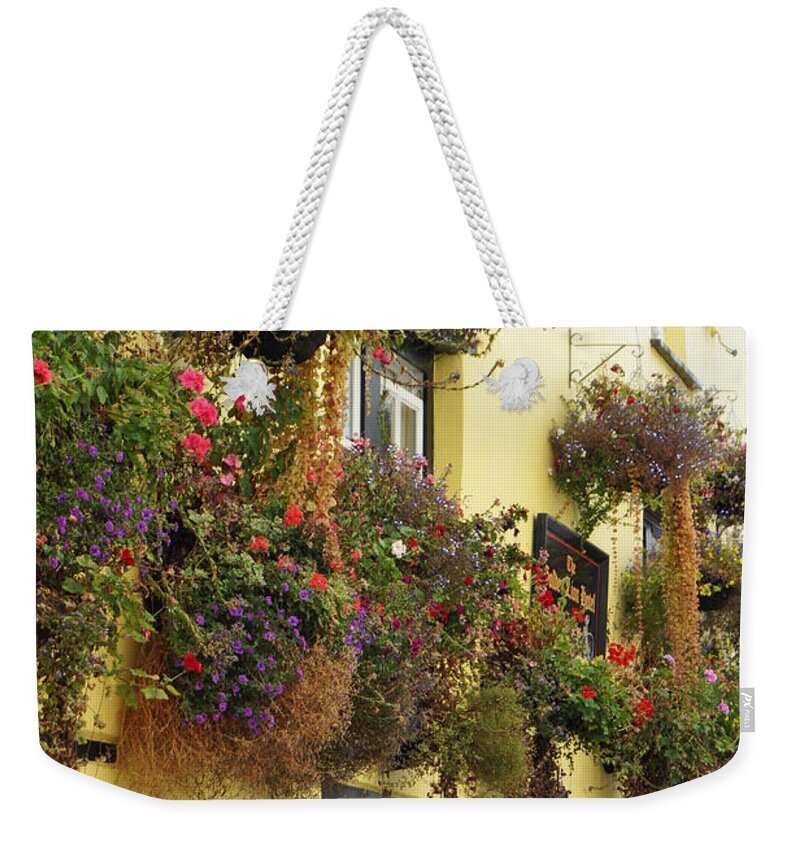 Padstow Weekender Tote Bag featuring the photograph Golden Lion pub, Padstow, Cornwall by David Birchall