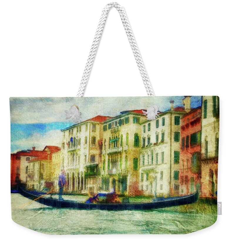 Gondola Weekender Tote Bag featuring the photograph Venice Gondola Ride by Jill Love
