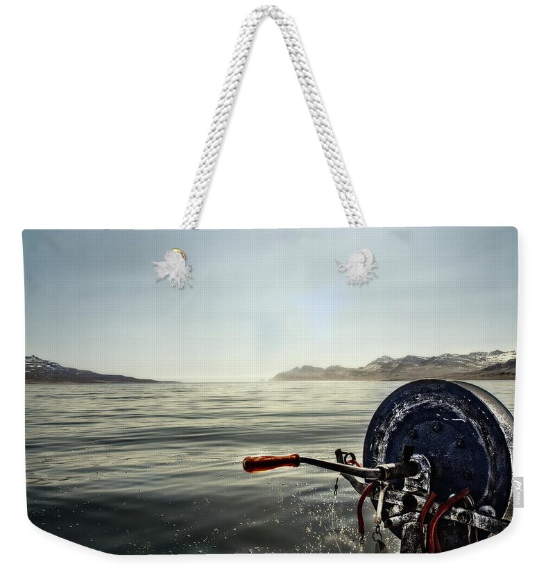 Fishing Tackle Weekender Tote Bag featuring the photograph Gone Fishing by Abe