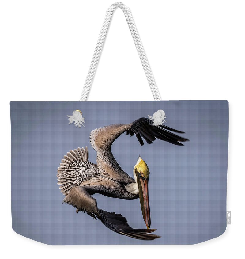 Wildlife Weekender Tote Bag featuring the photograph Gone Fishing by Gary Migues