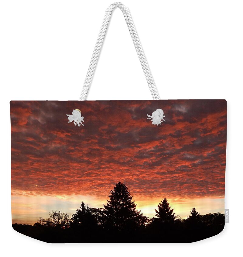 Sunrise Weekender Tote Bag featuring the digital art Good Morning by Phil Perkins