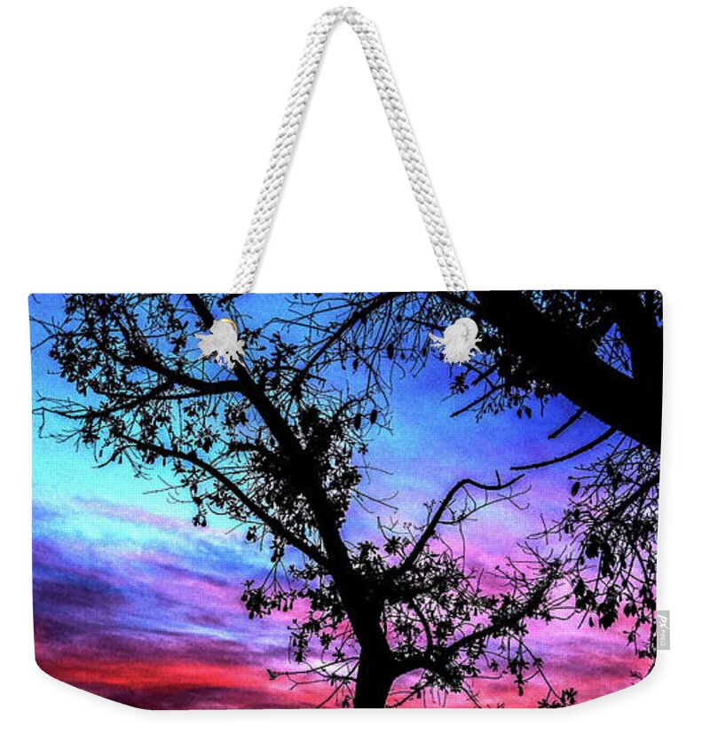 Kenneth James Weekender Tote Bag featuring the photograph Good Night Leaves In Fall by Kenneth James