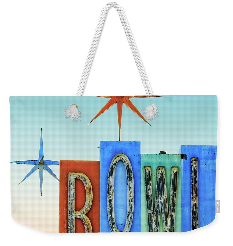 Los Angeles Weekender Tote Bag featuring the photograph Googie Bowl by Lenore Locken
