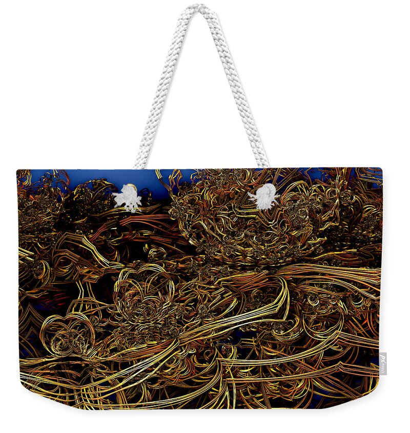 Art Weekender Tote Bag featuring the digital art Gordian Knots by Jeff Iverson