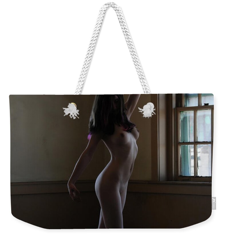 Nude Weekender Tote Bag featuring the photograph Graceful Movement by Robert WK Clark
