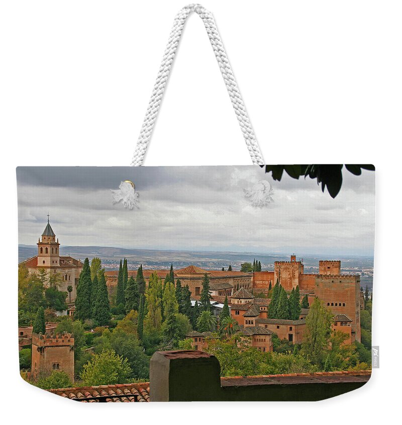 Granada Weekender Tote Bag featuring the photograph Granada, Spain - Alhambra by Richard Krebs