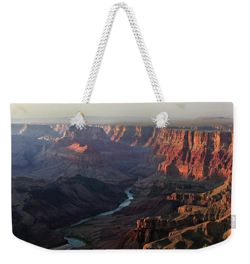 Scenics Weekender Tote Bag featuring the photograph Grand Canyon And Colorado River In by Guy Vanderelst