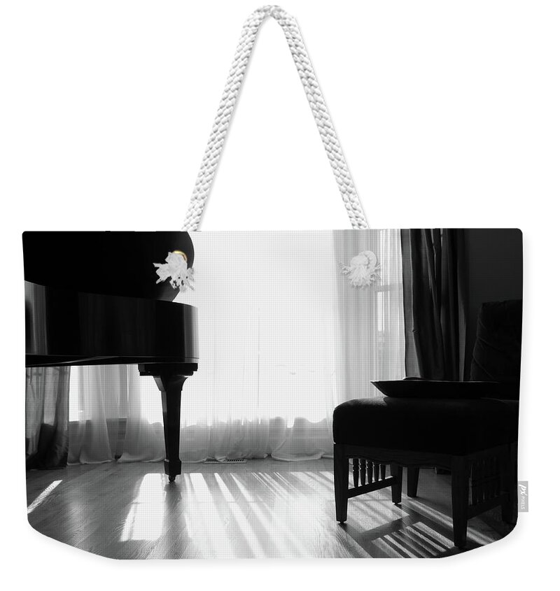 Piano Weekender Tote Bag featuring the photograph Grand Piano by Wildcatmad